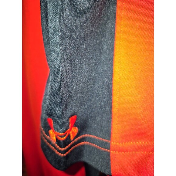 Under Armour Mens Loose Fit Polo Shirt Orange & Black Size S - Picture 3 of 6